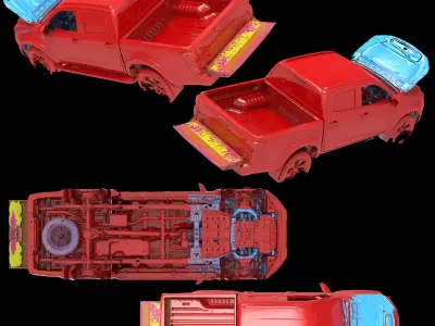 Isuzu D-Max DC Asia 2020 Series Native multiple 3D Scan 3D model