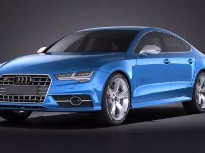 Audi S7 Sportback 2015 VRAY 3D model