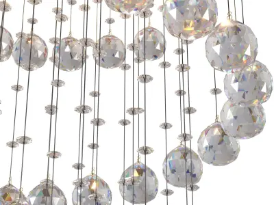 SEFINN FOUR K9 Crystal Chandelier 3D model