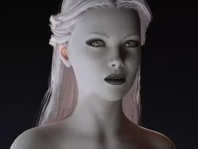 Realistic Female 3D Character  Rigged  Game Ready  FBX OBJ  Low-poly 3D model