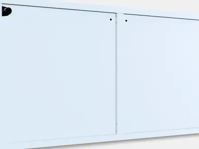 BESTA Shelf unit with doors 17 Low-poly 3D model