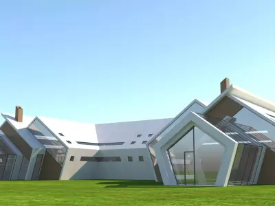 future house Low-poly 3D model