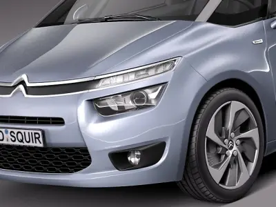 Citroen Grand C4 Picasso -2014 3D model