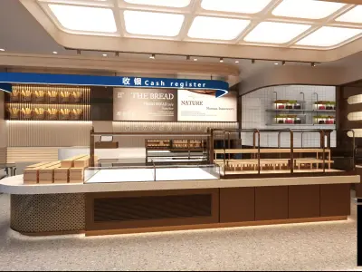 Bakery Patisserie Shop Low-poly 3D model