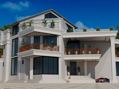 Exterior Villa 3D model