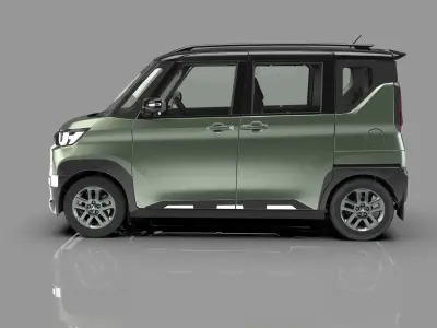 Mitsubishi Delica Mini 2023 HQ interior   3D model