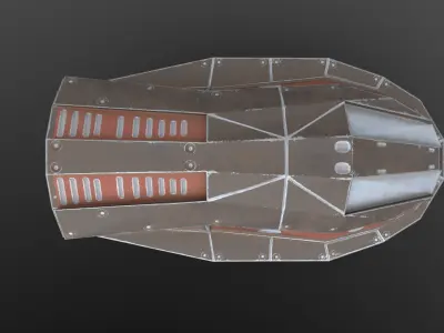 Universal ship-1-pak-1 Low-poly 3D model