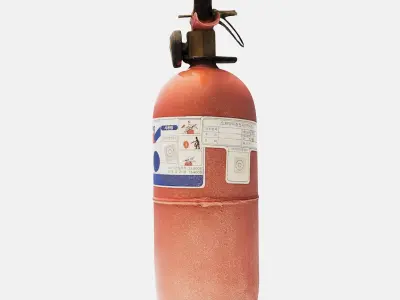 Fire extinguisher Low-poly 3D model