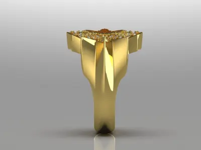 star jewelry ring jr00032 Free 3D print model