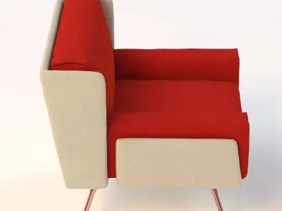 A and A Residential Lounge Chair 3D model