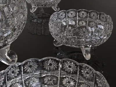 decoration glass set  3D print model