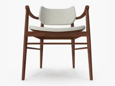 Nissa Armrests Chair 3D model