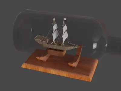 Ship in a Bottle 3D model