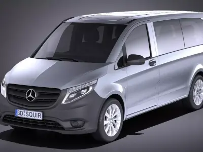 Mercedes-Benz Vito Tourer 2017 VRAY 3D model