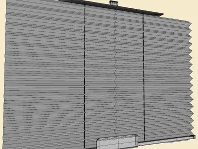 Car Window Curtain 3D model