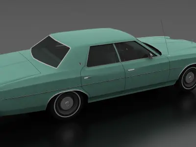LTD 4dr 1975 Low-poly 3D model