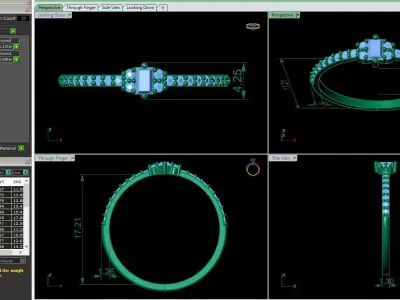 Women Ring 2 3D print model