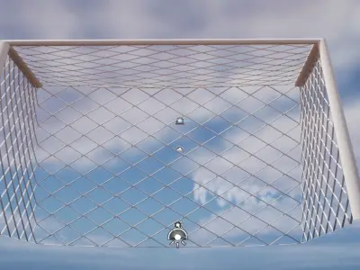 Goal  post 3d model Free low-poly 3D model