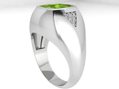 Cushion Band Ring 3529 3D print model