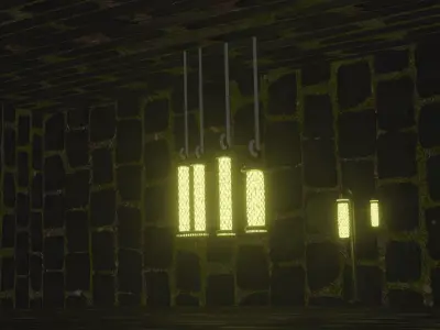 Metal Lantern 3d Low-poly 3D model