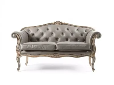 Chic Vintage Sofa model pack Low-poly 3D model