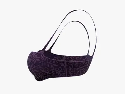 Daily Balconette Bra Low-poly 3D model