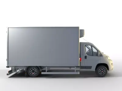 Refrigerated Delivery Truck 3D model