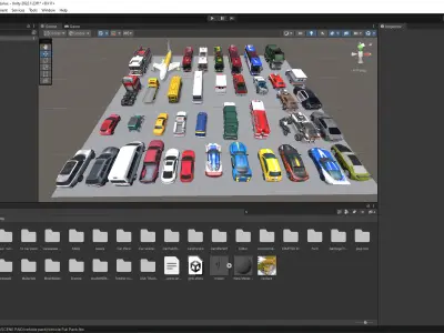 Vehicle Pack 3D Models PBR Textures  Game-Ready Cars Trucks More Low-poly 3D model