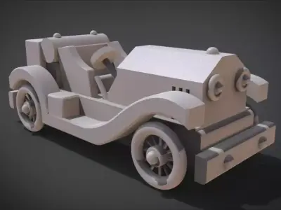 Roaring 20s Toy Sports Car 3D print model