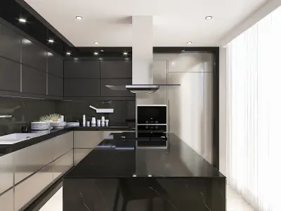 Modern Kitchen 3D model