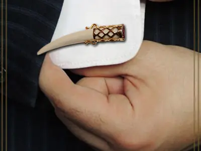 Cufflinks Mammoth ivory 3D print model