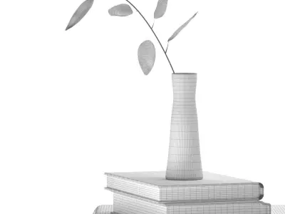 Vase of flowers 3D model