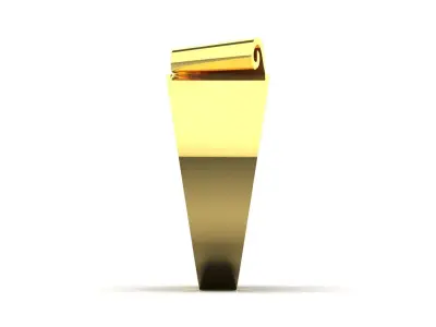 Yellow Gold stl 3dm Ring with Sparkling Details mr0270 3D print model