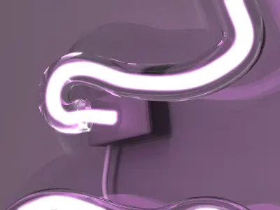 Face 2 - Neon Sign 3D model