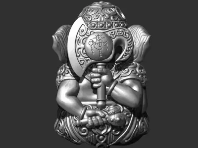 ganesha statue of god 3D print model