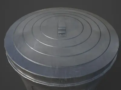 TrashCan Free low-poly 3D model