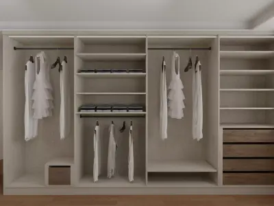 Modern Master Bedroom Scene 3D model 3D model 3D model