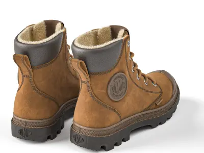 Boots street style Leather 3D model