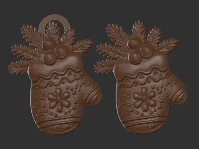 christmas glowse cookie  3D print model