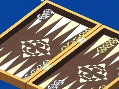 Lux Backgammon 3D model