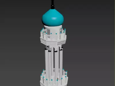 minaret Free 3D model