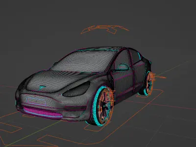 Tesla model 3  3D print model