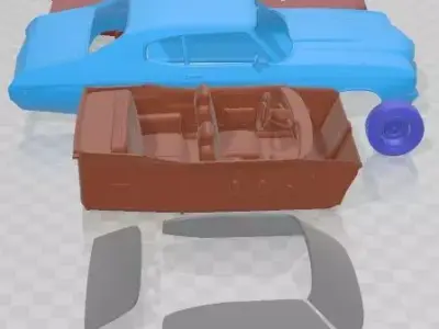 Chevrolet Chevelle SS 1970 Printable Car 3D print model