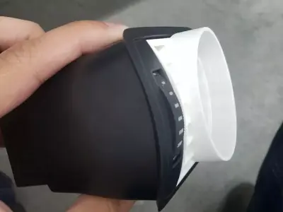 Audi A3 S3 1997 2006 Air Vent with Integrated 60mm Gauge Holder 3D print model