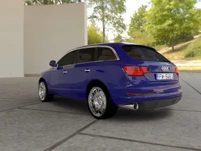 Audi Q7 Four-Wheel-Drive 3D model
