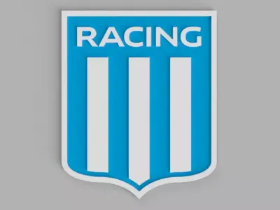 Racing Club De Avellaneda Shield Logo Football Club Wall Picture 3D print model