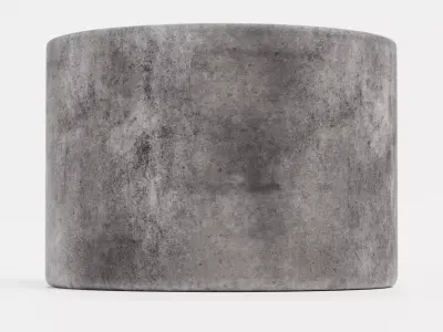 -Concrete Flower Pot V6- 3D model