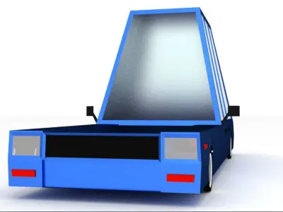 low poly car toy Low-poly 3D model