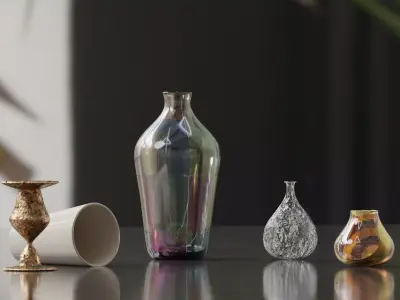 Vase Collection Scene  3D model