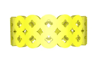 Luxury Lattice Pattern Band Ring Design 5012 3D print model
